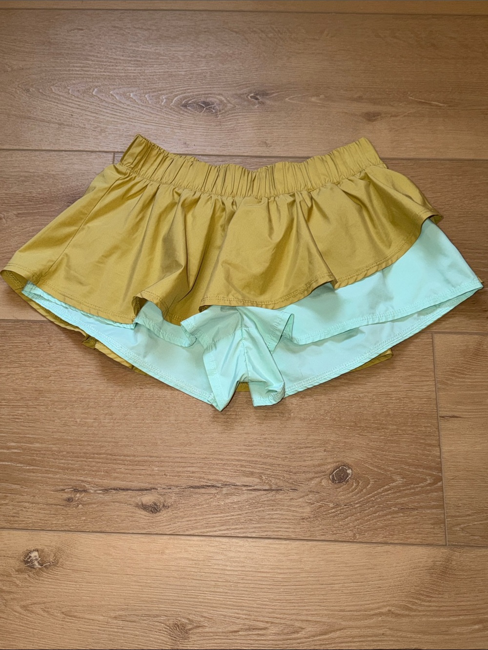 FP Movement by Free People Colorblock Double Layer Shorts / Skort